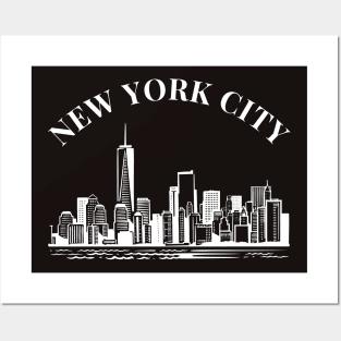 New York City Skyline Broadway Wall street Fifth avenue Times square New York New york Travel holidays Posters and Art